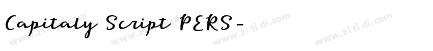 Capitaly Script PERS字体转换